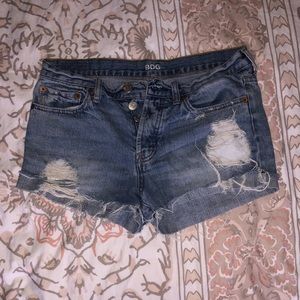BDG Tomgirl Distressed Denim Shorts